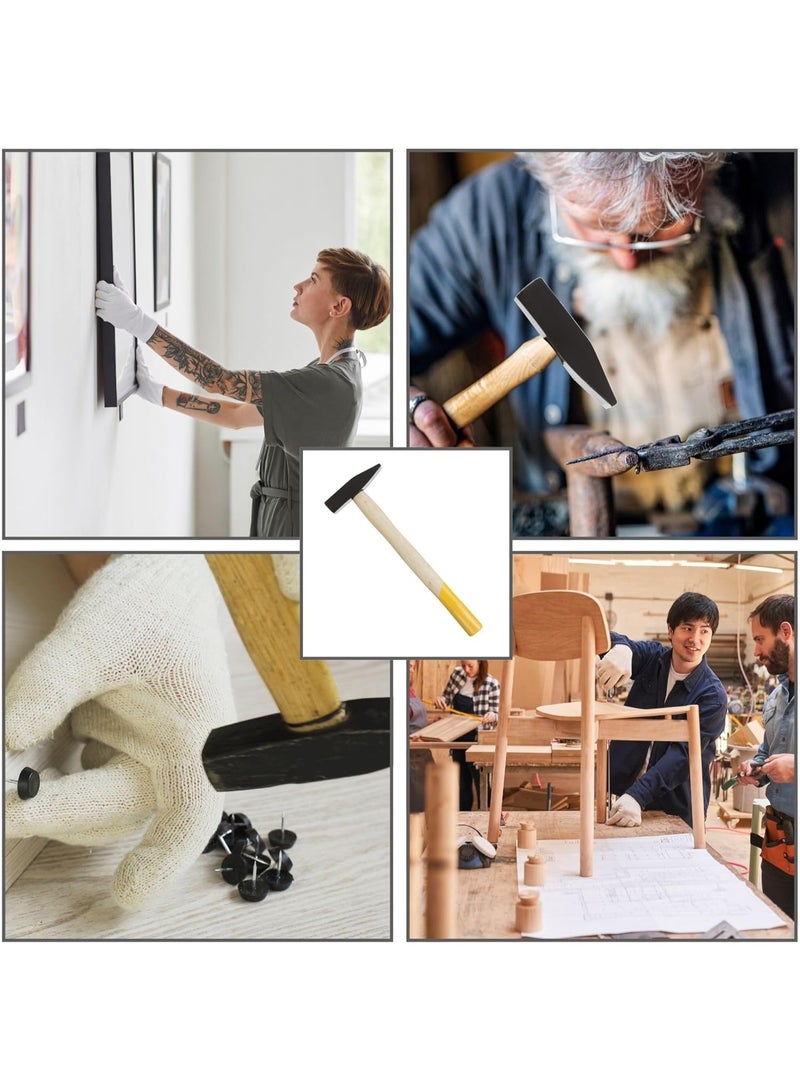 Professional Machinist Hammer with Ergonomic Wooden Handle - 1000g (1kg) High-Quality Steel for Carpentry, Construction, and DIY Tasks - Image 5